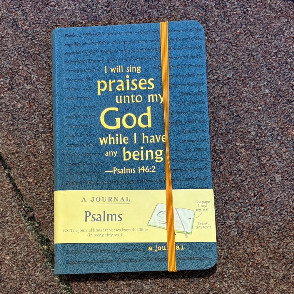 Blue and Yellow Psalms Journal